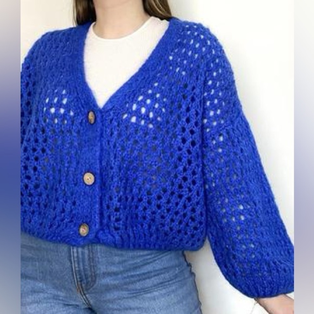 La Vie mohair blend cardigan small / med